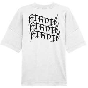 Birdie - wavy Backprint, simple - Organic Oversize Shirt