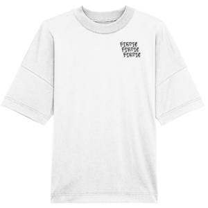 Birdie, backprint-wavy - Organic Oversize Shirt